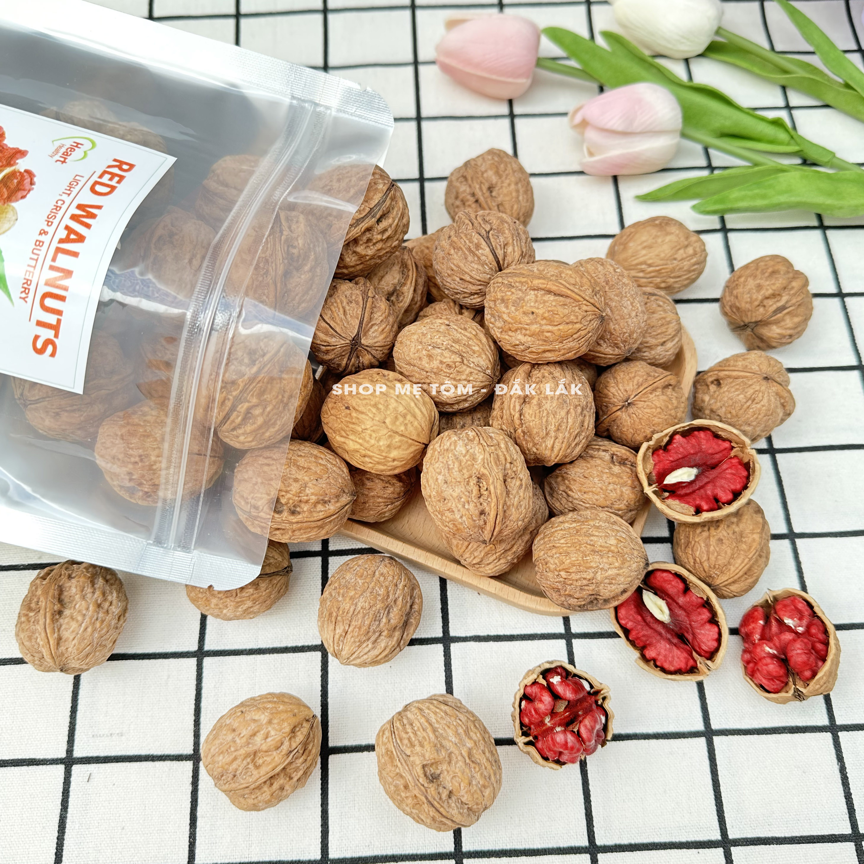 500GRAM ÓC CHÓ ĐỎ NHẬP KHẨU MỸ (NGUYÊN VỎ HOẶC NHÂN)