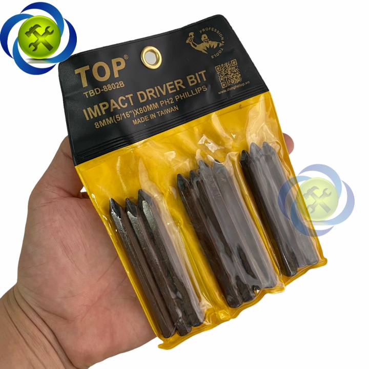 Mũi vít đóng bake PH2 TOP TBD-8802B 8mm(5/16) x 80mm (1 mũi)