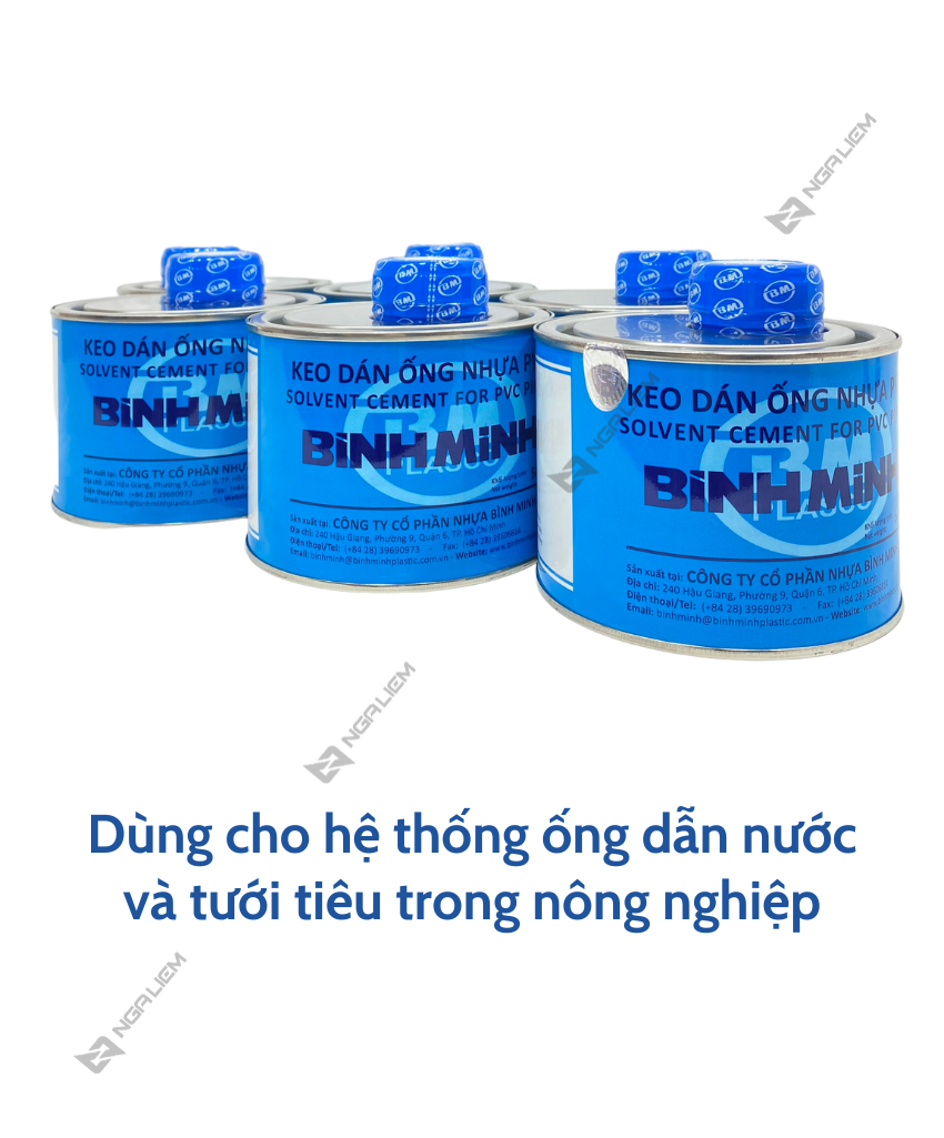 Keo Dán Ống Nhựa PVC BÌNH MINH (200gr, 500gr, 1kg)