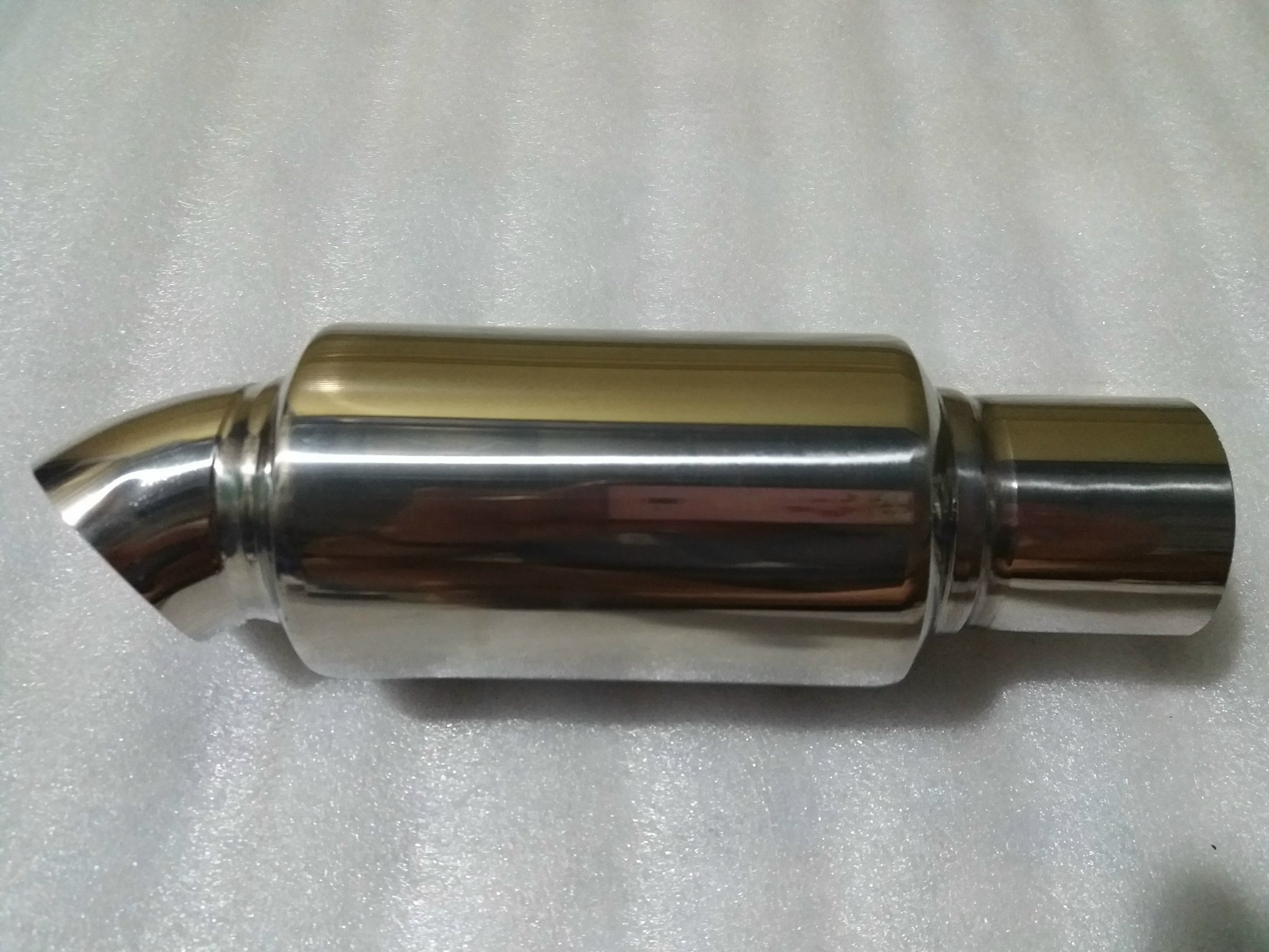 51mm fine stainless steel exhaust pipe-76mm gourd-240mm length-extreme bass-suitable for sedan series with 51mm Phi neck