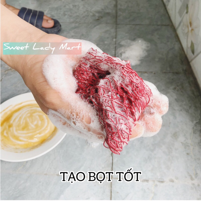 Lưới Rửa Chén Bát Siêu Dày Lưới Việt Loại Xịn Có Túi Bóng Hàng Đẹp SỈ TOÀN QUỐC - Tạp Hoá Huy Liên