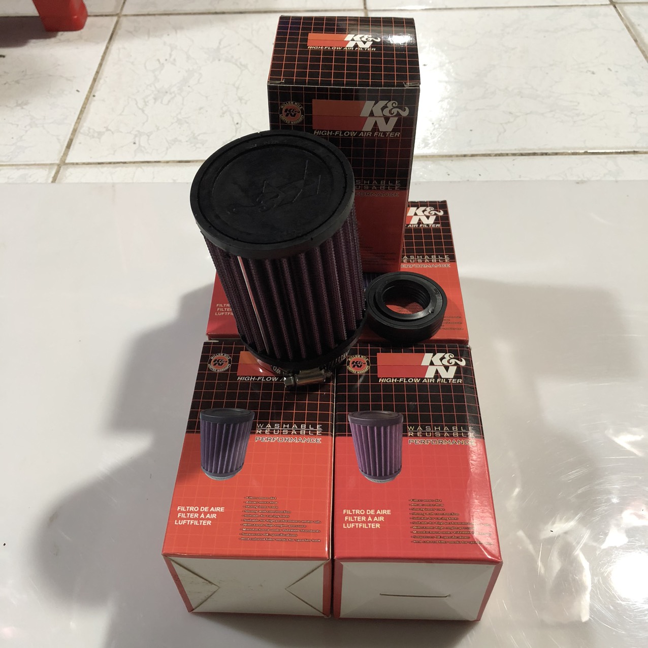 Pô e trụ k&n 1280 thông dụng các loại xe