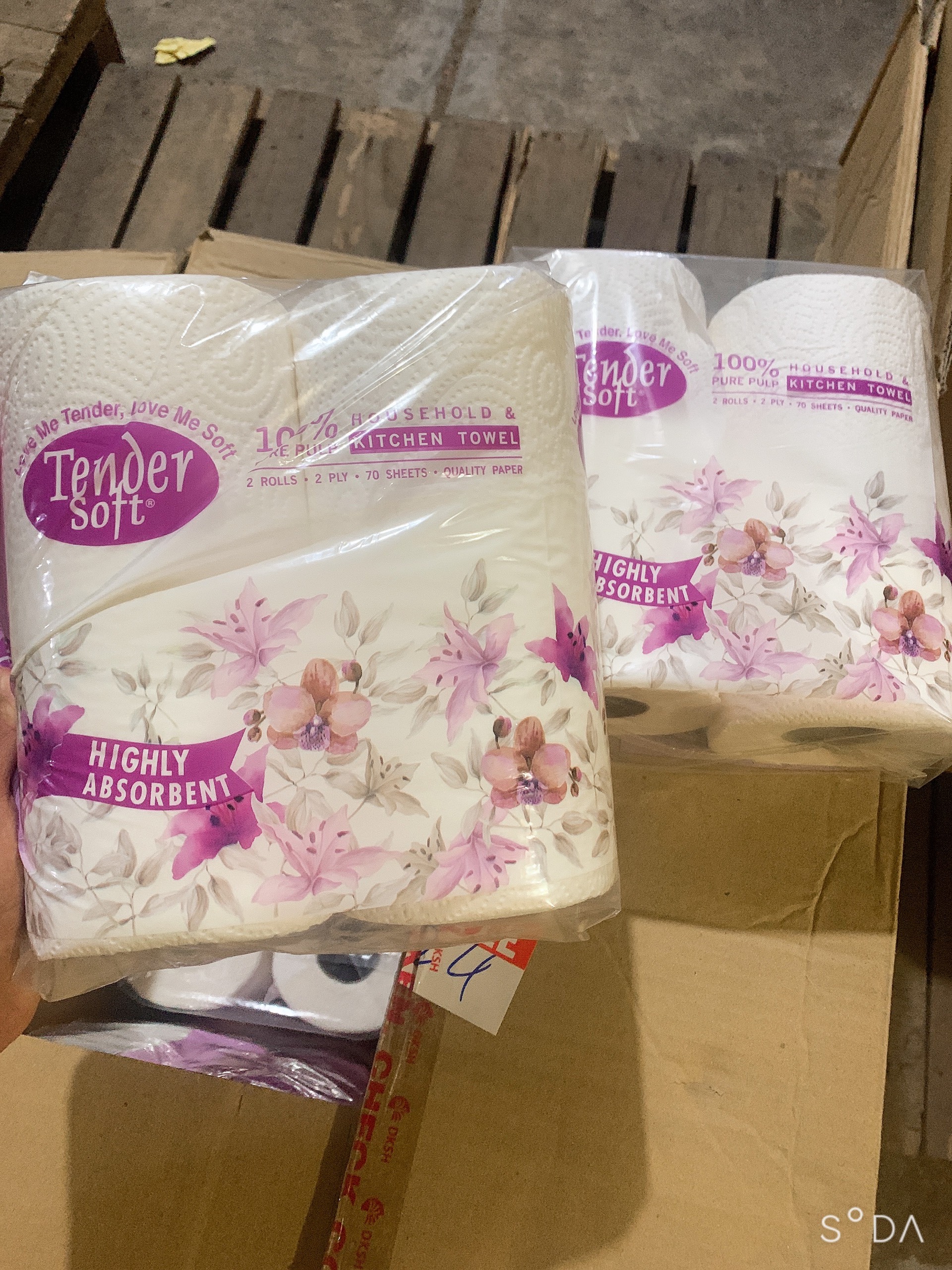 Khăn Giấy Bếp Tender Soft 2 Cuộn 2 Lớp
