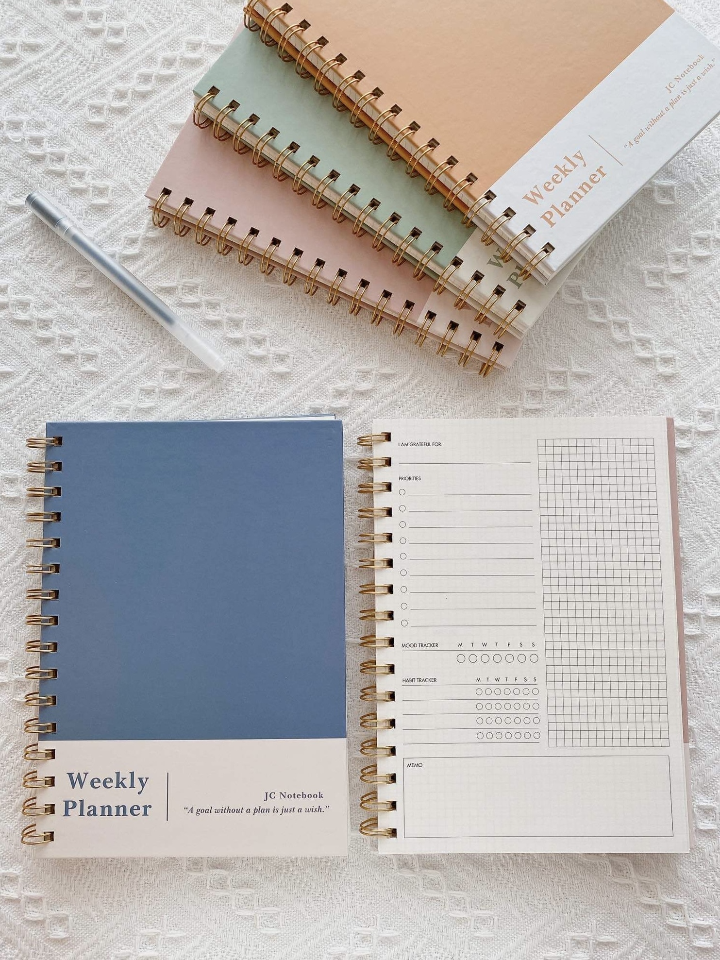 Sổ Tay Weekly Planner Lên Kế Hoạch Hiệu Quả - Sổ Planner Cao Cấp