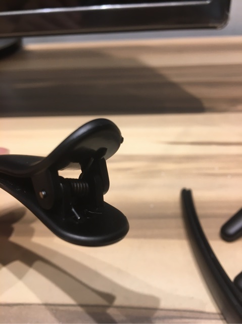 Kẹp mỏ vịt nhựa đen 12cm