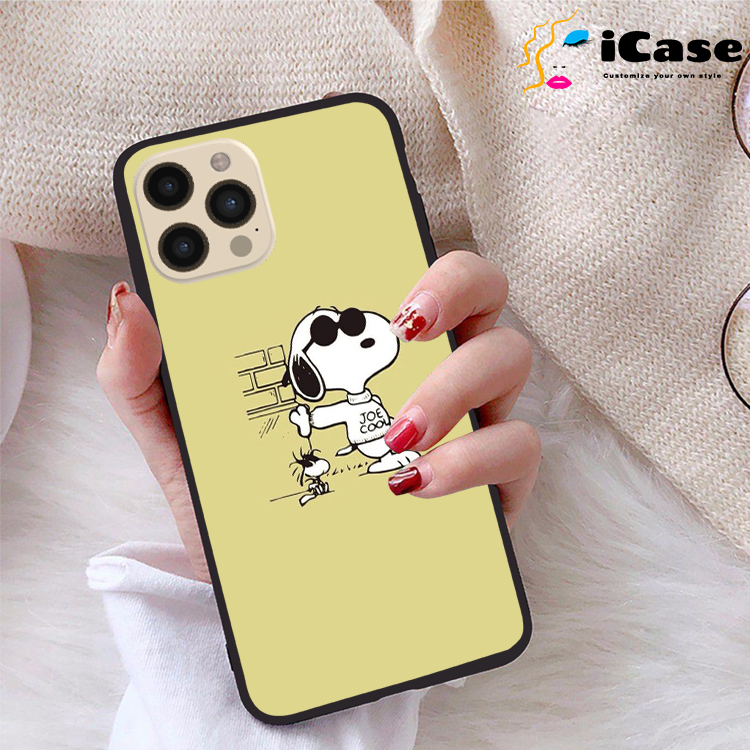 Ốp lưng iphone 12 pro max viền dẻo tpu bst snopy