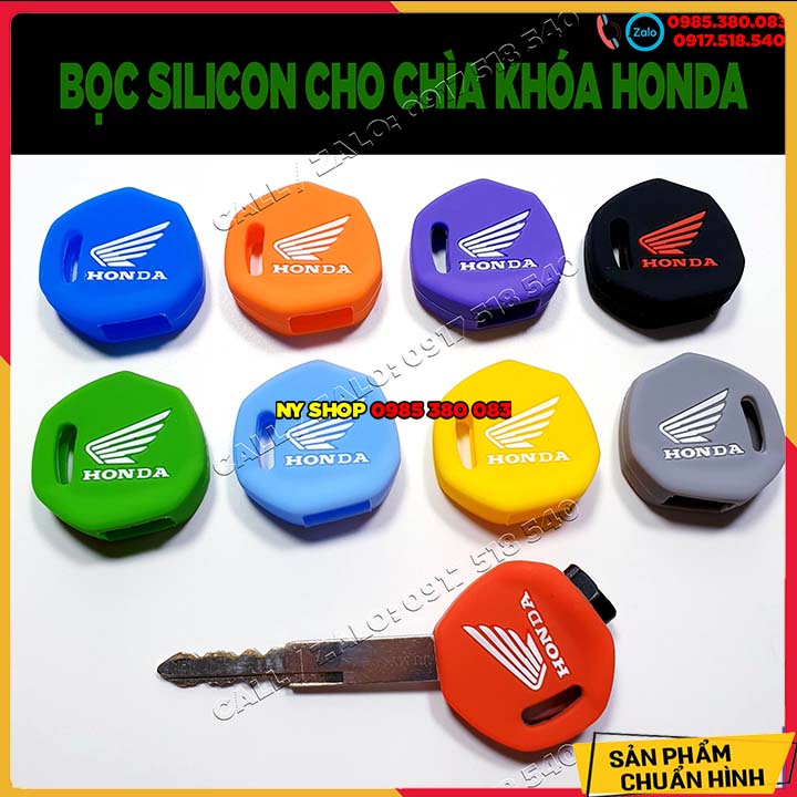 Bao Silicone bọc chìa khoá Honda Vision PCX SH Air bladeVario Wave ( lưu ý chìa thường)