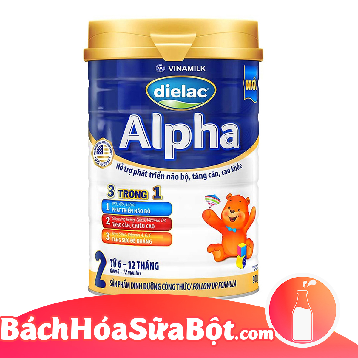 Sữa bột Dielac Alpha 2 900g