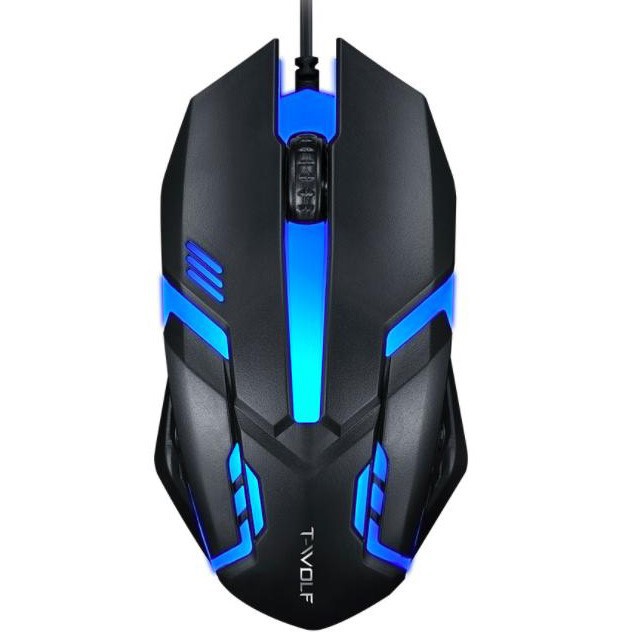 Chuột Gaming Dây 💎𝓕𝓡𝓔𝓔𝓢𝓗𝓘𝓟💎 Mouse Có Dây Gaming T-Wolf V1 (BH 12 Tháng) SPTECH COMPUTER