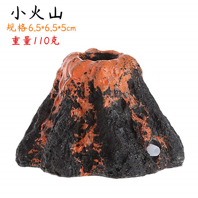 Mô hình đầu Sủi Oxy Hình núi Lửa phun trào - trang trí hồ cá Cảnh