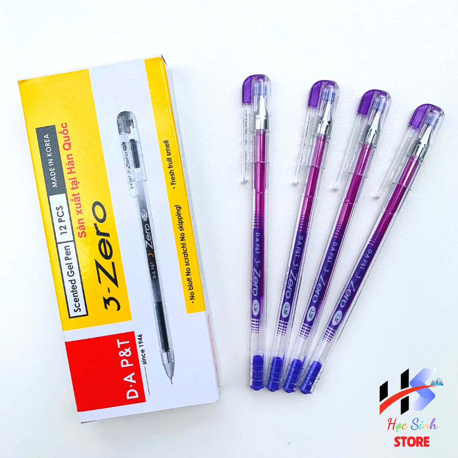 Hộp 12 cây bút viết nước đông a 3-zero 0.38mm