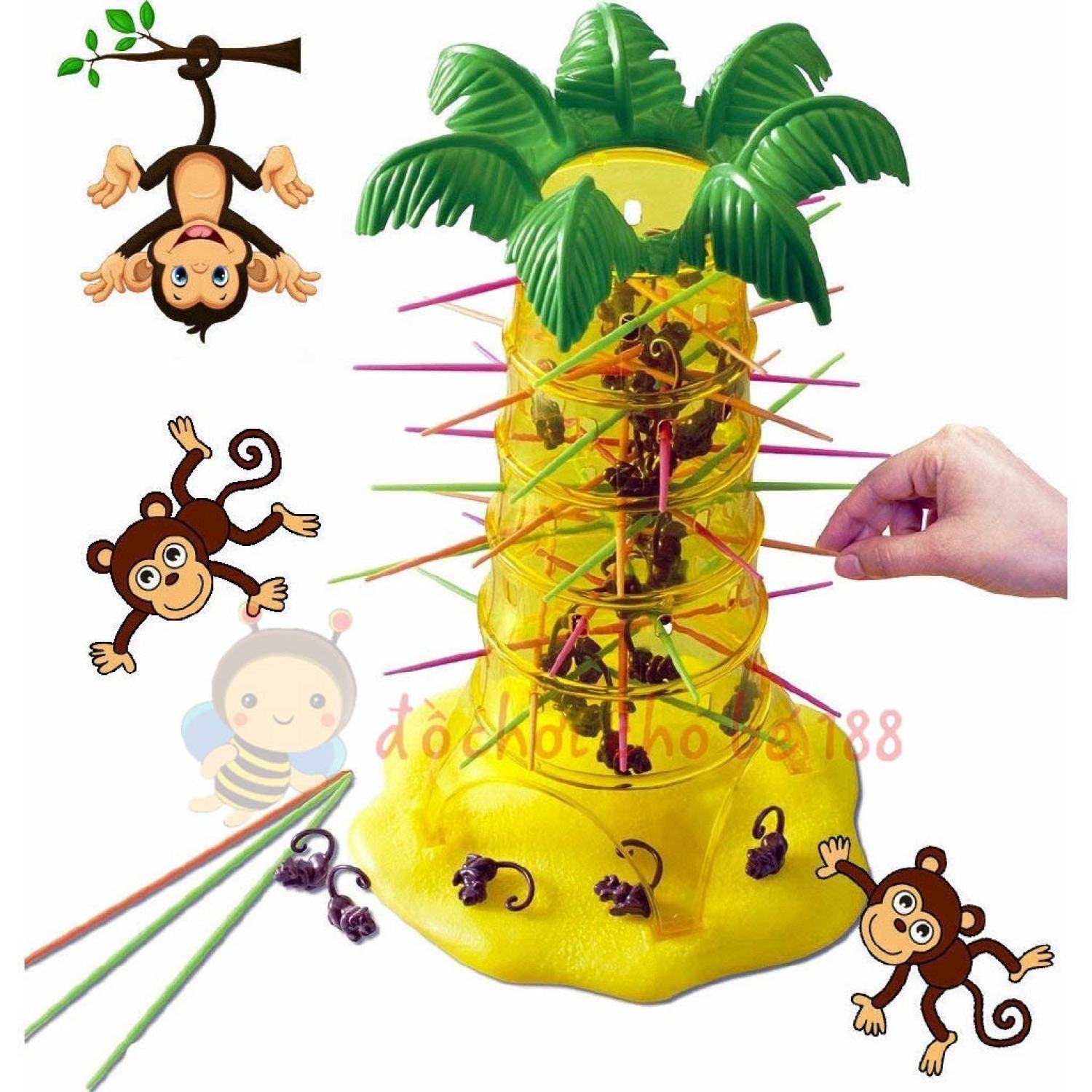 Bộ Đồ Chơi Rút Khỉ Leo Cây Cho Bé