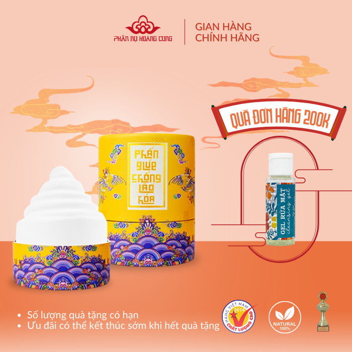 Phấn Chống Lão Hóa Phấn Nụ Hoàng Cung dạng nụ/dạng nén (Trắng)