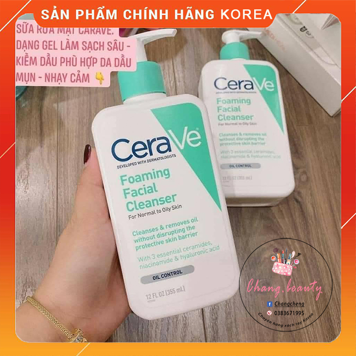 Sữa rửa mặt Cerave dịu nhẹ 236ml Mới Nhất