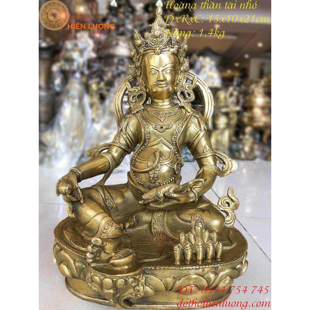 Tượng Hoàng Thần Tài Bằng Đồng Cao 20cm Và 30cm - Chiêu Tài Lộc, Buôn Bán Đắt Khách - Tăng Vượng Khí, Giữ Tài Lộc Bền Lâu