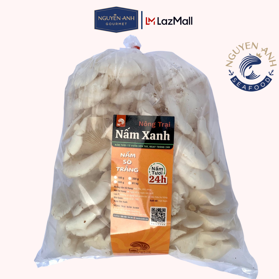 Nấm sò trắng tươi cao cấp Nấm Xanh