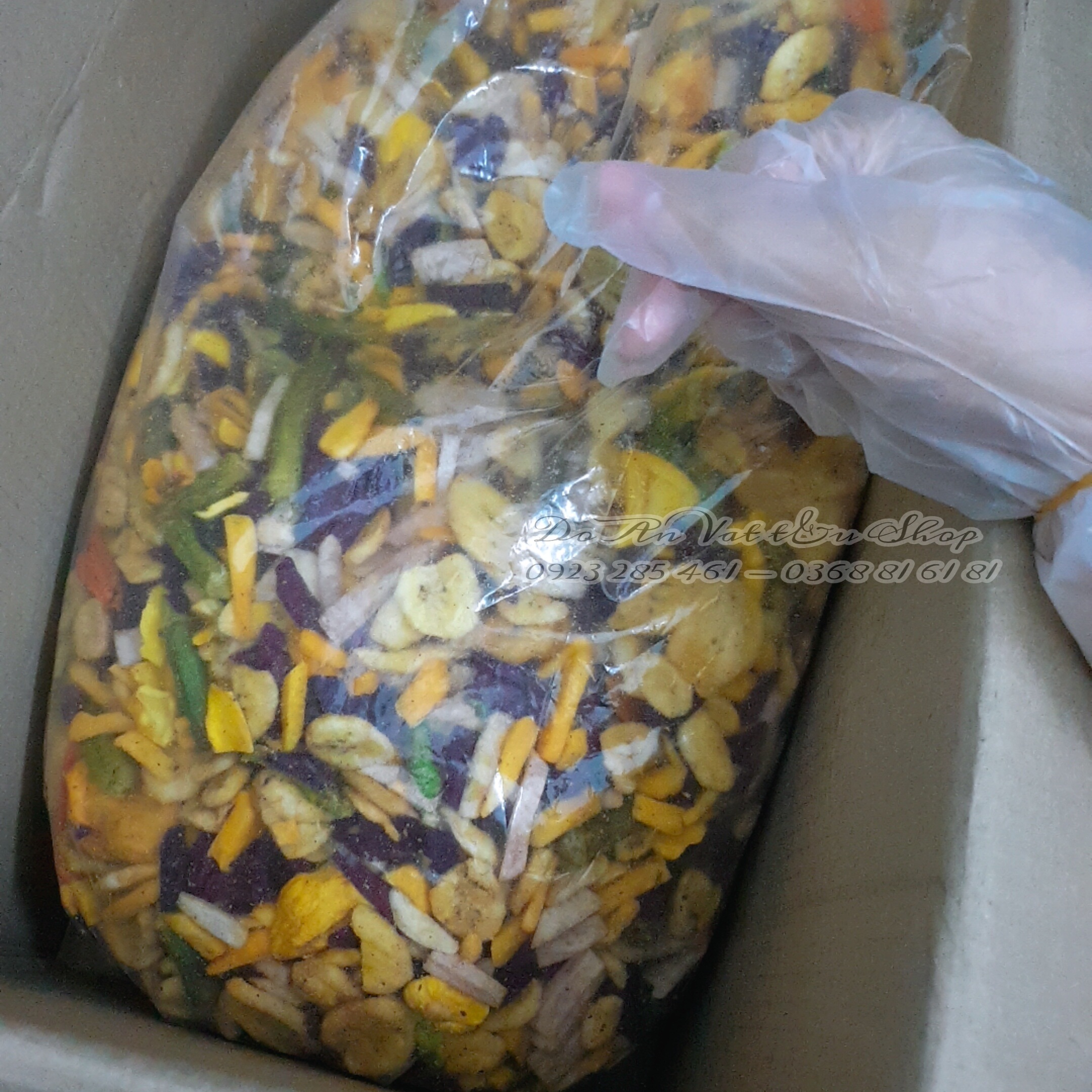 [HCM]500gr-Trái Cây - Rau Củ Sấy Vụn Thập Cẩm