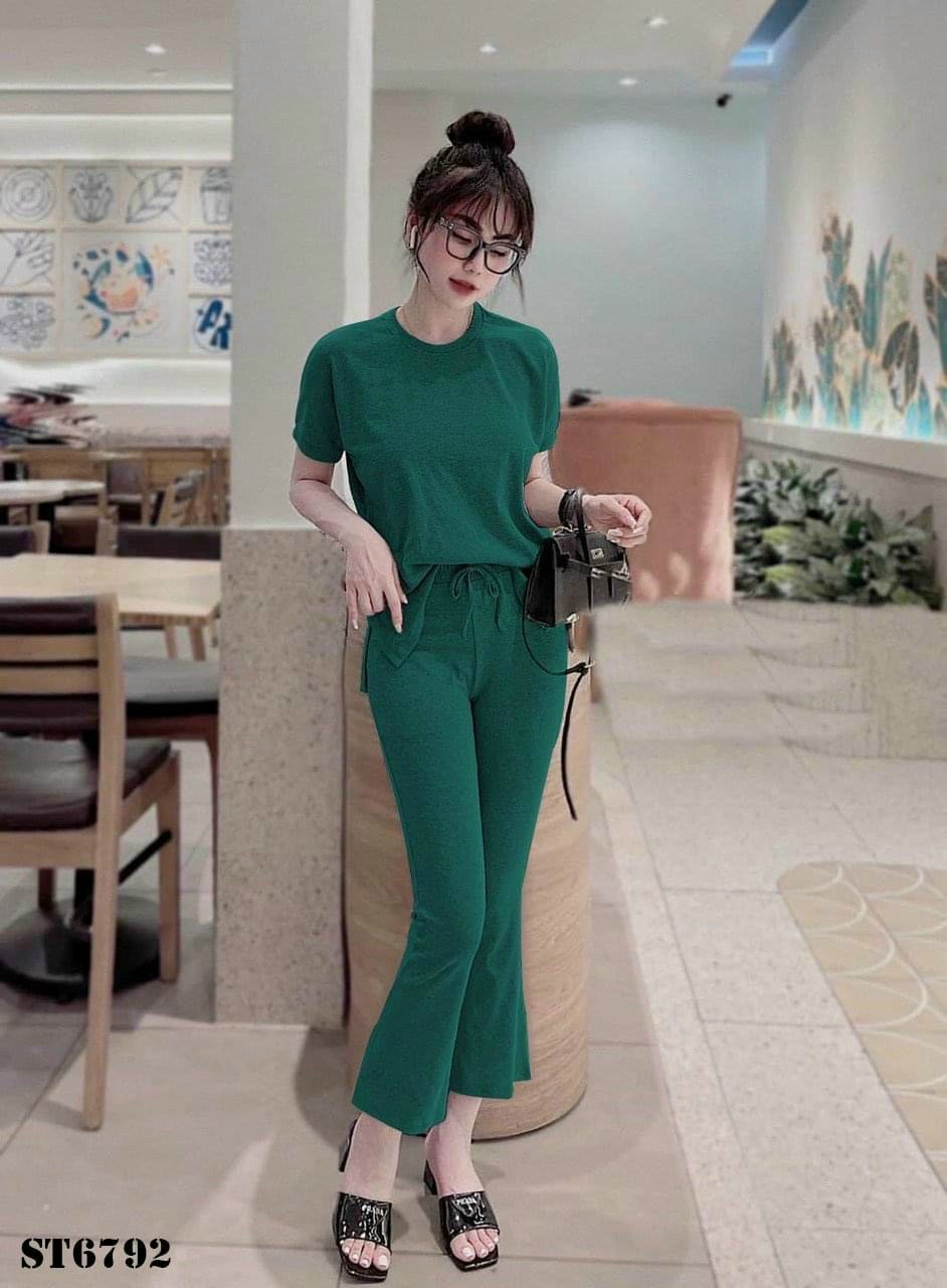 SÉT BỘ MẶC NHÀ CHẤT THUN GÂN CHUẨN ĐẸP