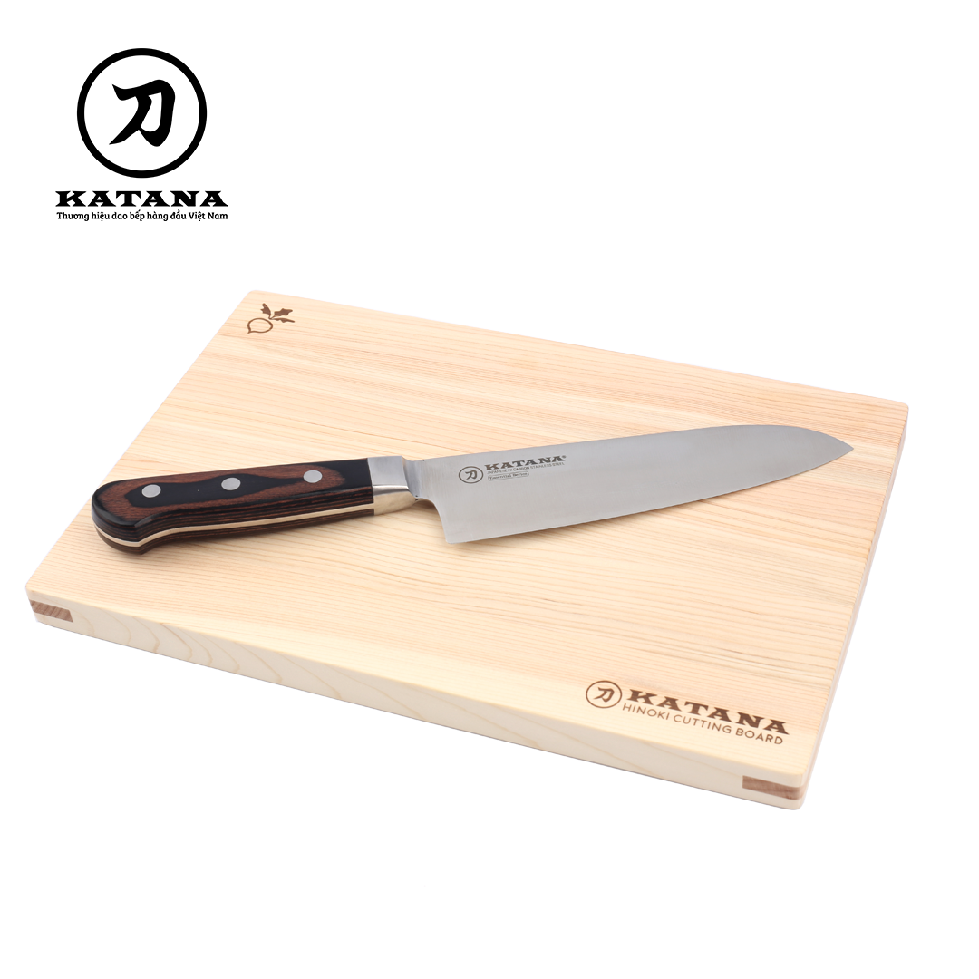 Thớt gỗ bách Nhật Hinoki cao cấp KATANA
