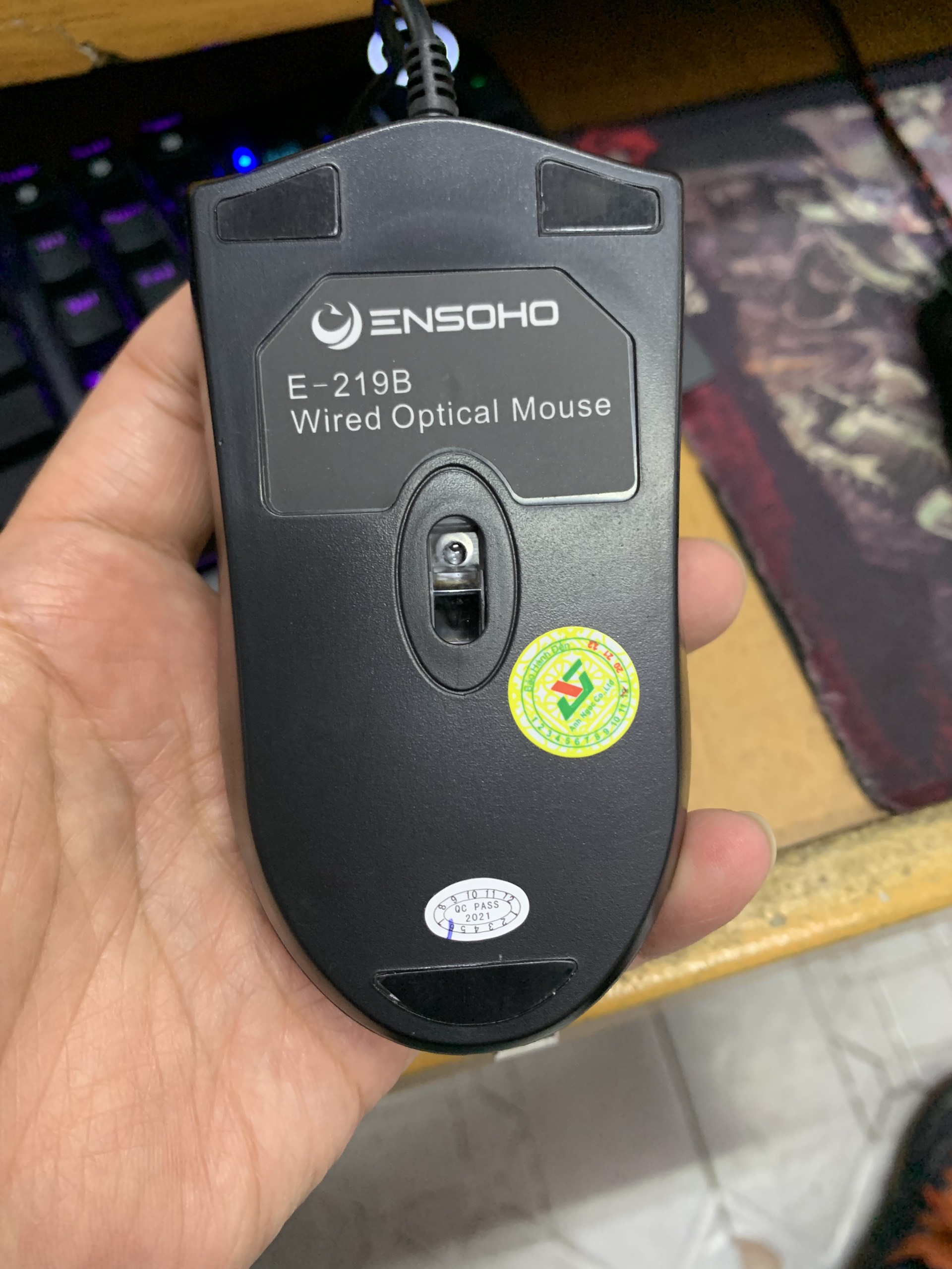 Chuột quang Ensoho E-219B (đen)