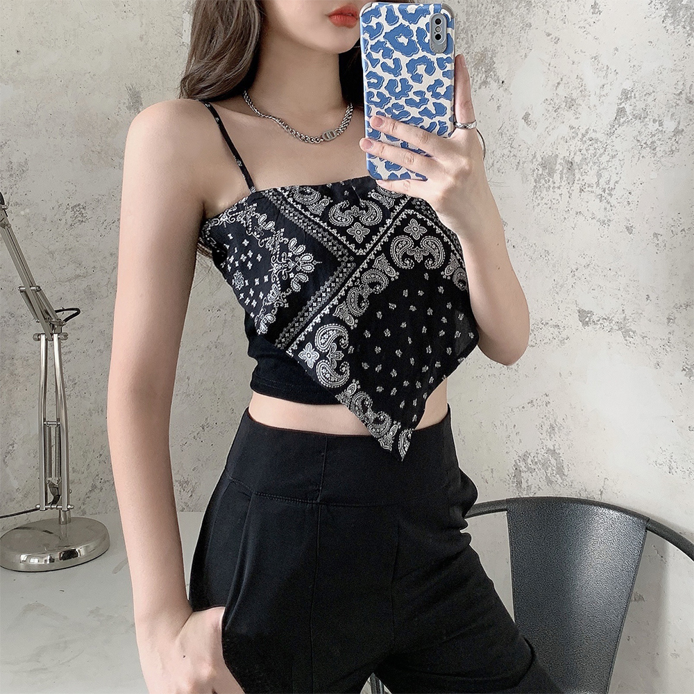 Áo Yếm Hai Dây Thổ Cẩm Cá Tính Độc Đáo