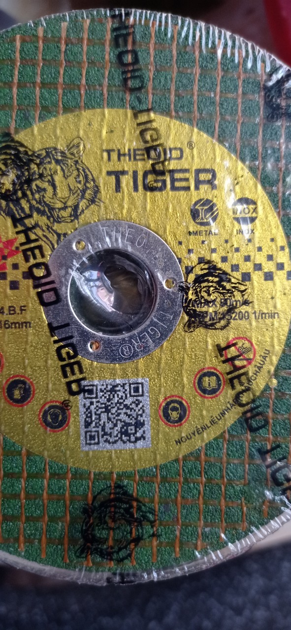 ( hộp 100 lưỡi ) Đá cắt sắt tiger 100mm ( hàng loại 1)