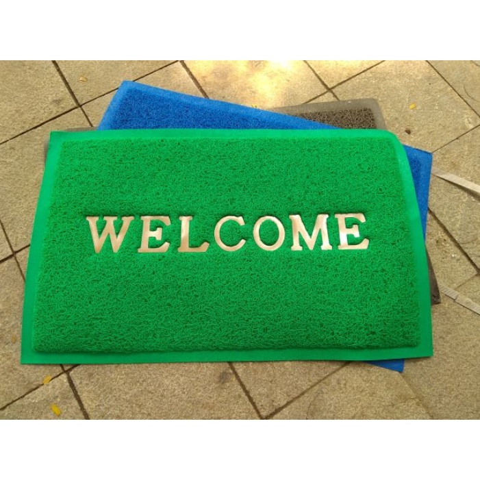 THẢM NHỰA Chùi Chân Welcome đủ size,nhựa PVC 3A chống trơn trượt, sang trọng, bền đẹp