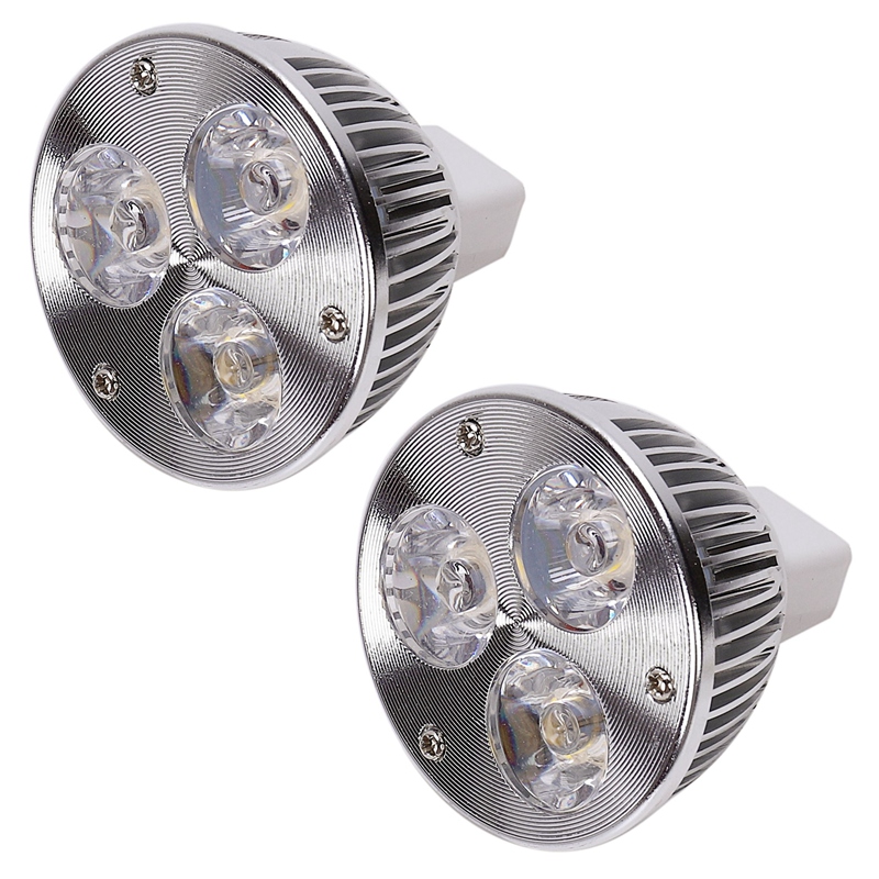 2X Dimmable 9W MR16 Warm White LED Light Spotlight Lamp Bulb 12-24V 2800