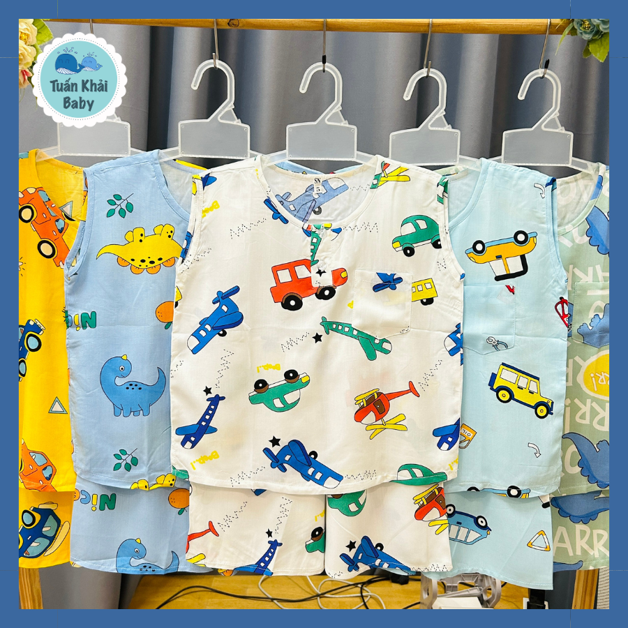 [HCM]COMBO 3 bộ Quần áo Tole lanh bé trai | Mẫu đùi Ba Lỗ cài 2 nút trước |Size 1-14 cho bé 5-45kg| Chất vải tole lanh 2 da loại 1 mềm mịn mát cho bé trai| Hàng Việt Nam | Đồ bộ bé trai |quần áo trẻ em| Đồ tôn trẻ em