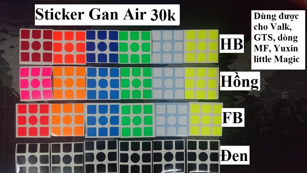 LongSheng Phụ Kiện Rubik. Sticker Rubik 3x3x3