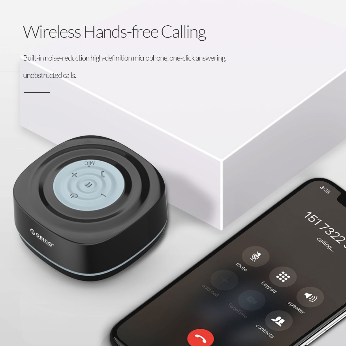 ORICO Suction Cup Portable Bluetooth Speaker (SOUNDPLUS-R1) Like new