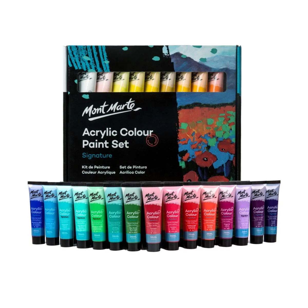 Bộ Màu Acrylic Mont Marte x 36ml