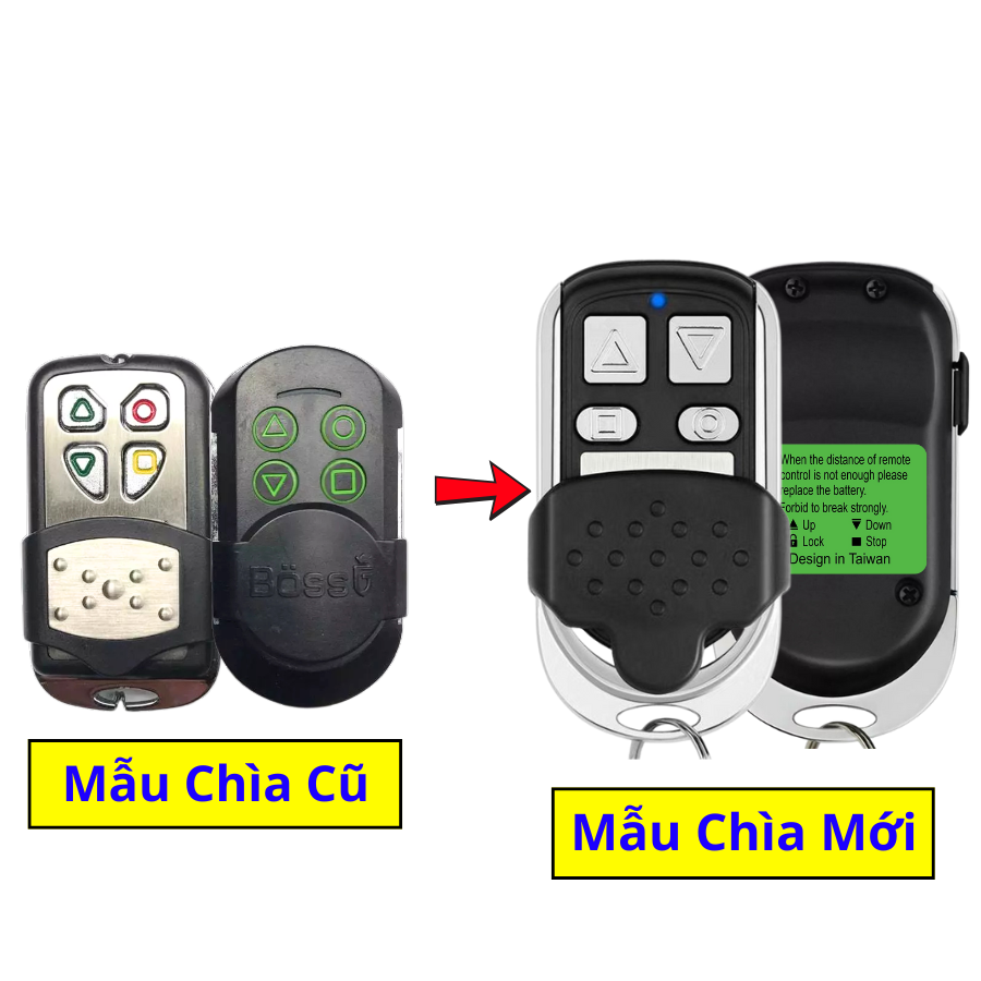 Chìa khóa Remote Cửa Cuốn Bosdoor 5