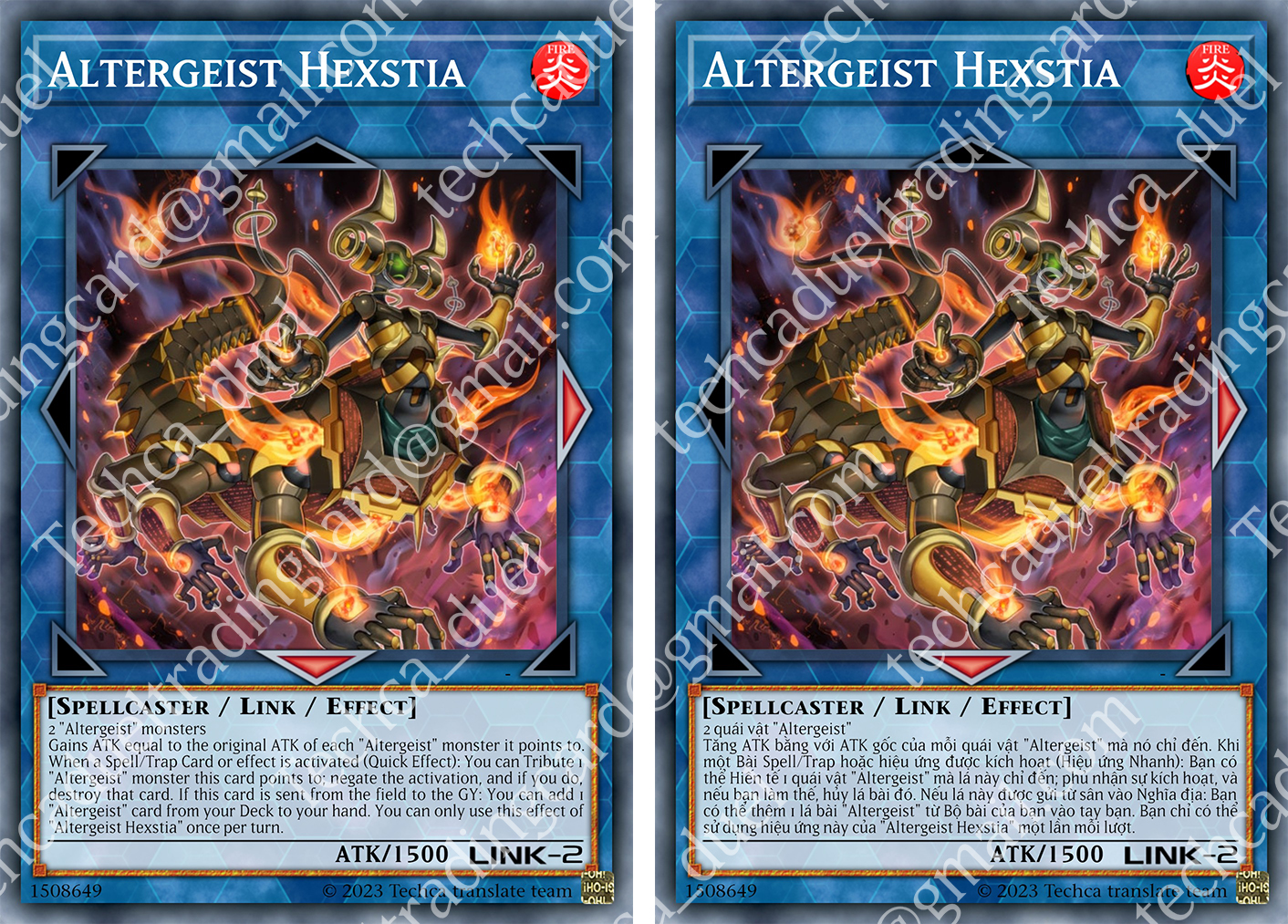 Bài In Tiếng Việt - Bộ bài Yugioh - Custom Deck - Altergeist