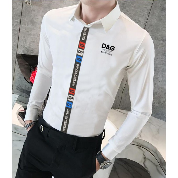 [HCM][SIÊU PHẨM] Áo Sơ Mi Nam Phối Viền DG Siêu Đẹp