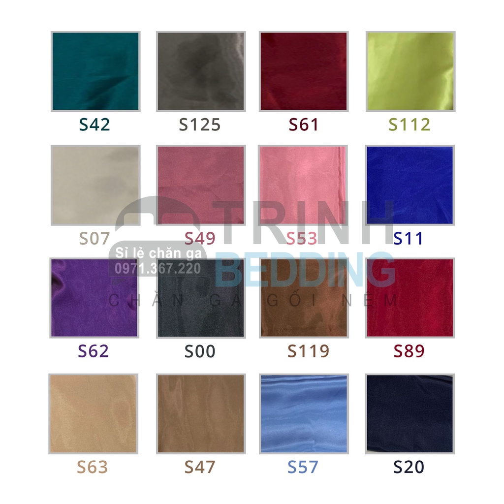 [Mã LIFE151030K giảm 10% đơn 99K] SÉT 3 MÓN ( 1 drap + 2 vỏ nằm ) phi lụa Trinhbedding