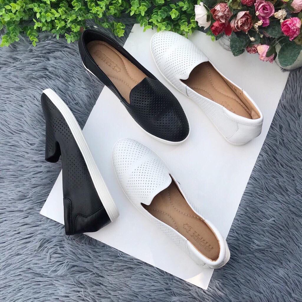 Giầy slipon 3f Da Thật VNXK