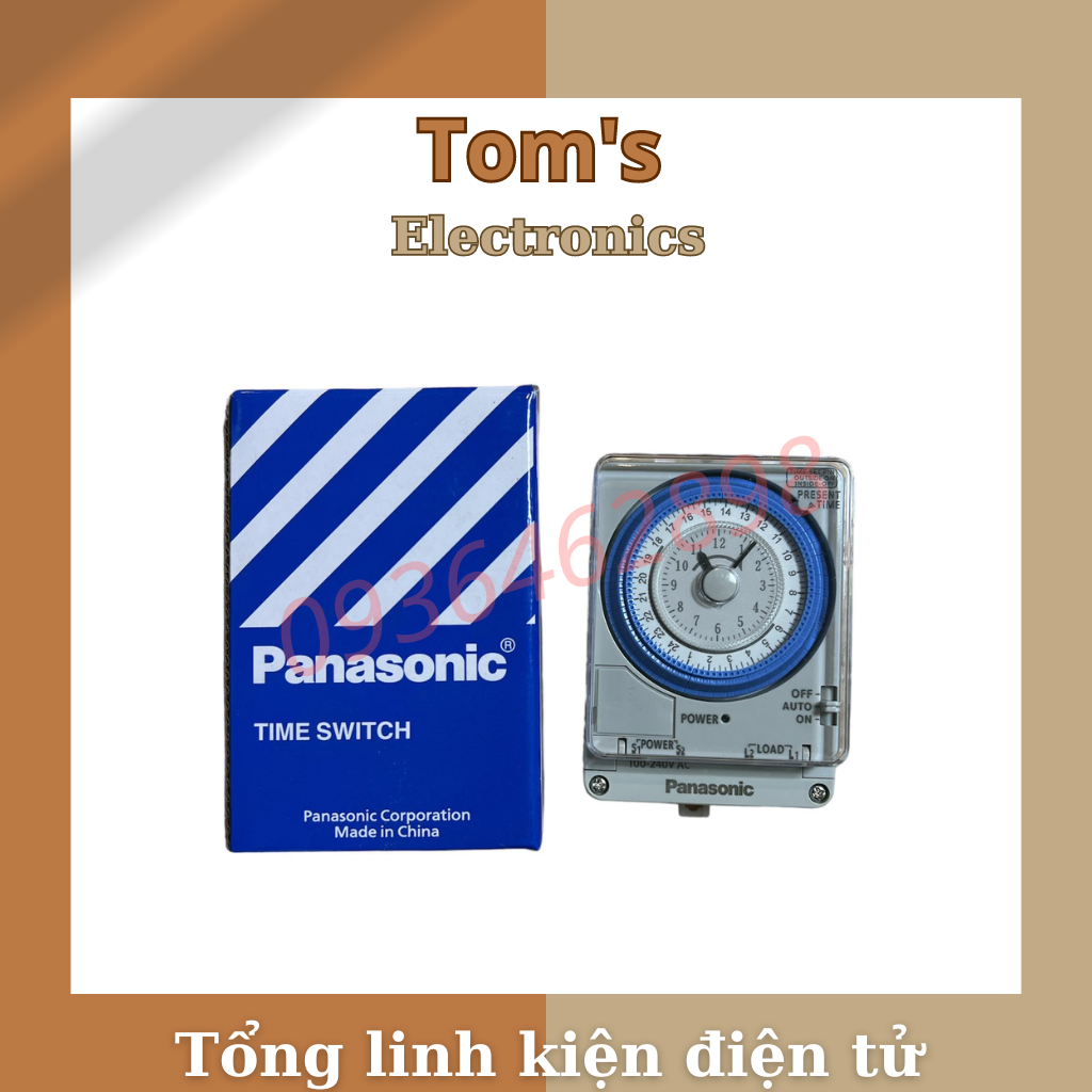 Timer Hẹn Giờ Panasonic TB 38809NE7, Bộ Hẹn Giờ Công Tắc Thời Gian Thực