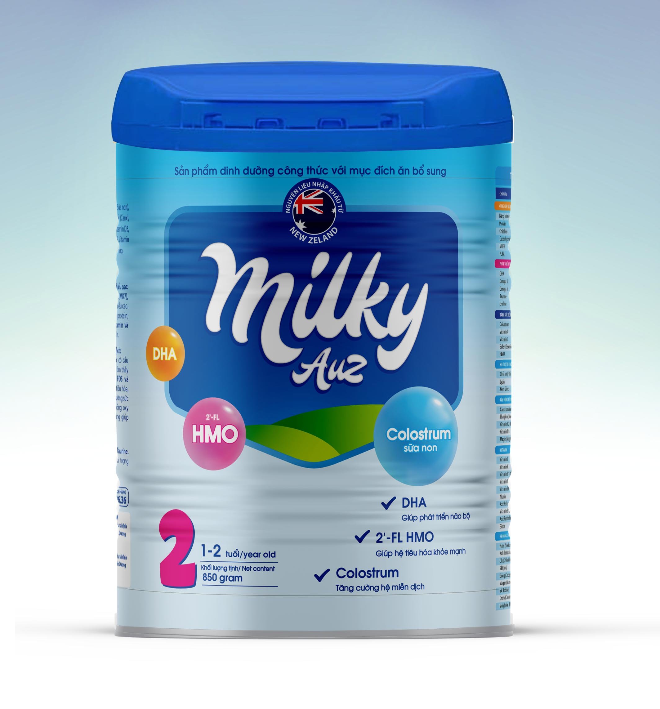 [HCM]Sữa Milky Auz số 2 850g