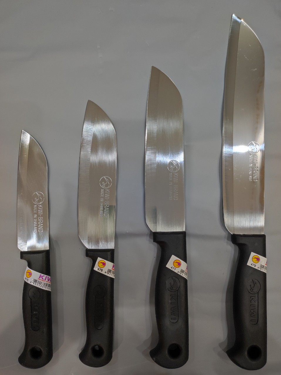 Dao thái thịt, dao gọt hoa qủa , dao làm bếp sắc bén cán nhựa kiwi thái lan 475 , 476 , 477, 479