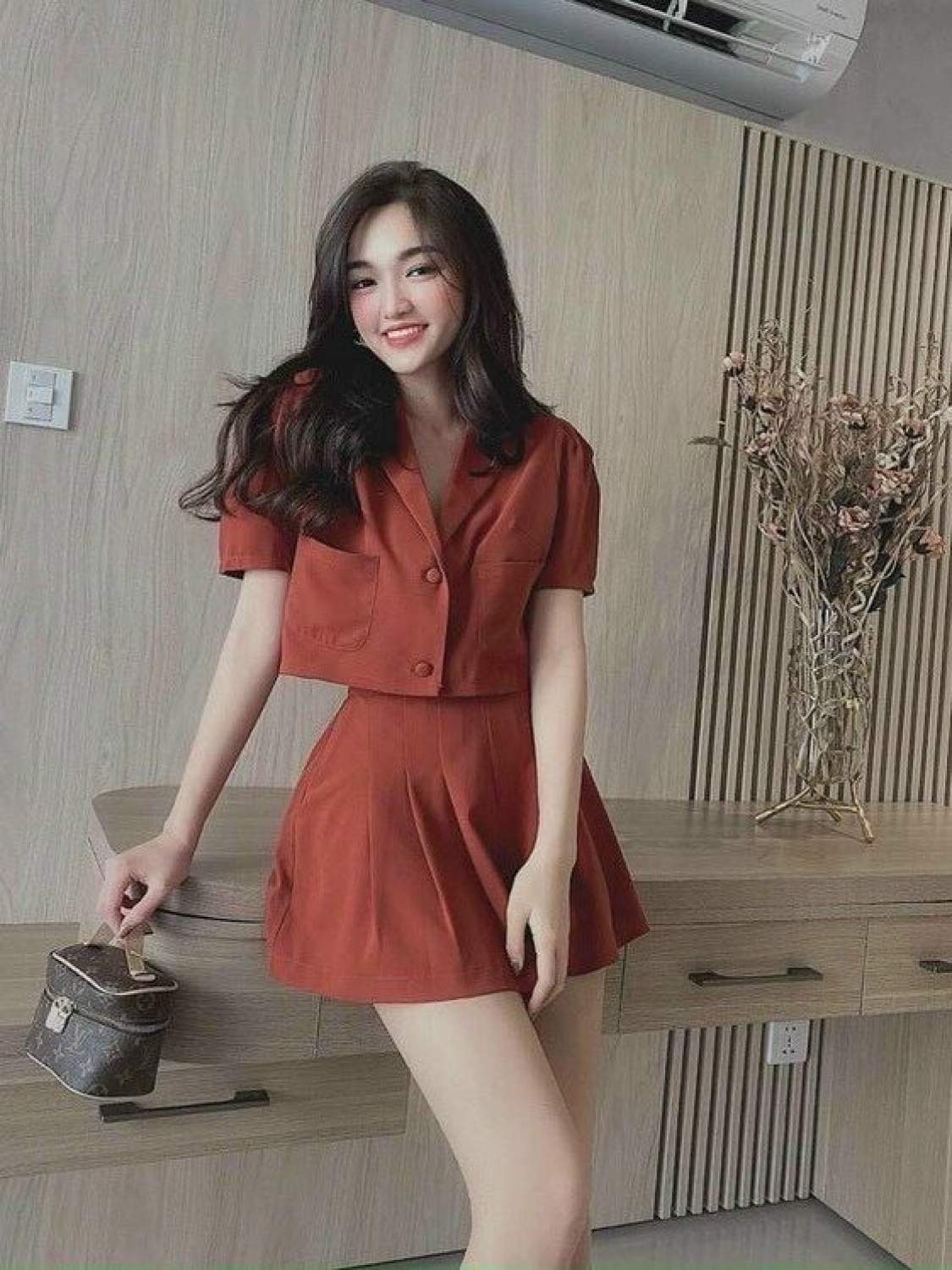 [Voucher 50k Freeship Max 0 đồng toàn quốc] Set bộ đùi vải for mặc đi chơi, áo cổ vest tay ngắn, quần đùi nữ, đồ bộ nữ sang chảnh nhiều màu kèm ảnh thật