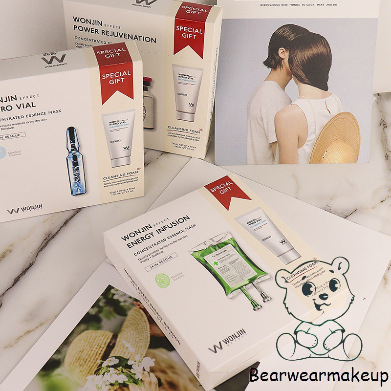 (TẶNG SỮA RỬA MẶT) SET MẶT NẠ WONJIN EFFECT 6 LOẠI