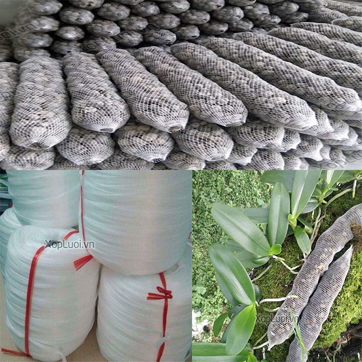 2 m Túi lưới đựng phân dê, phân tan chậm cho lan (bán theo mét)