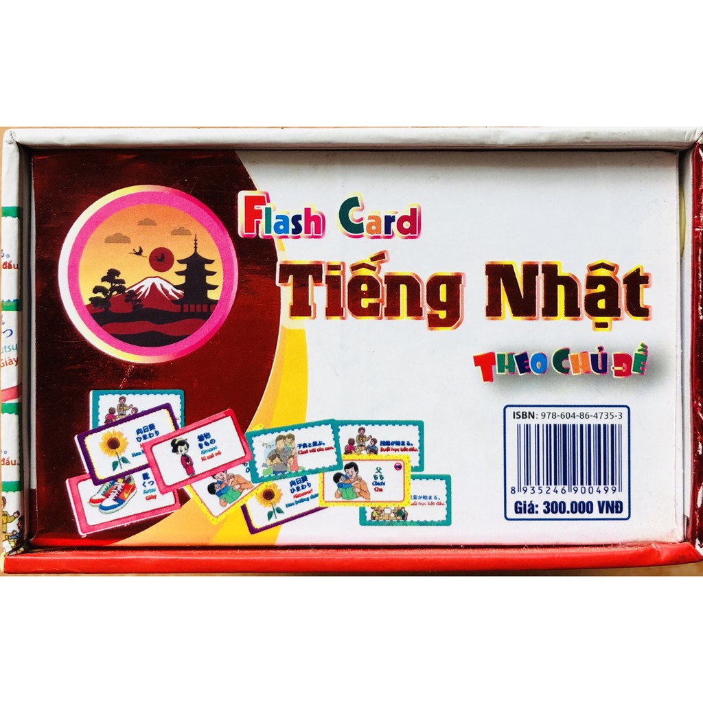 [HCM]Flashcard Tiếng Nhật Theo Chủ Đề (hộp)