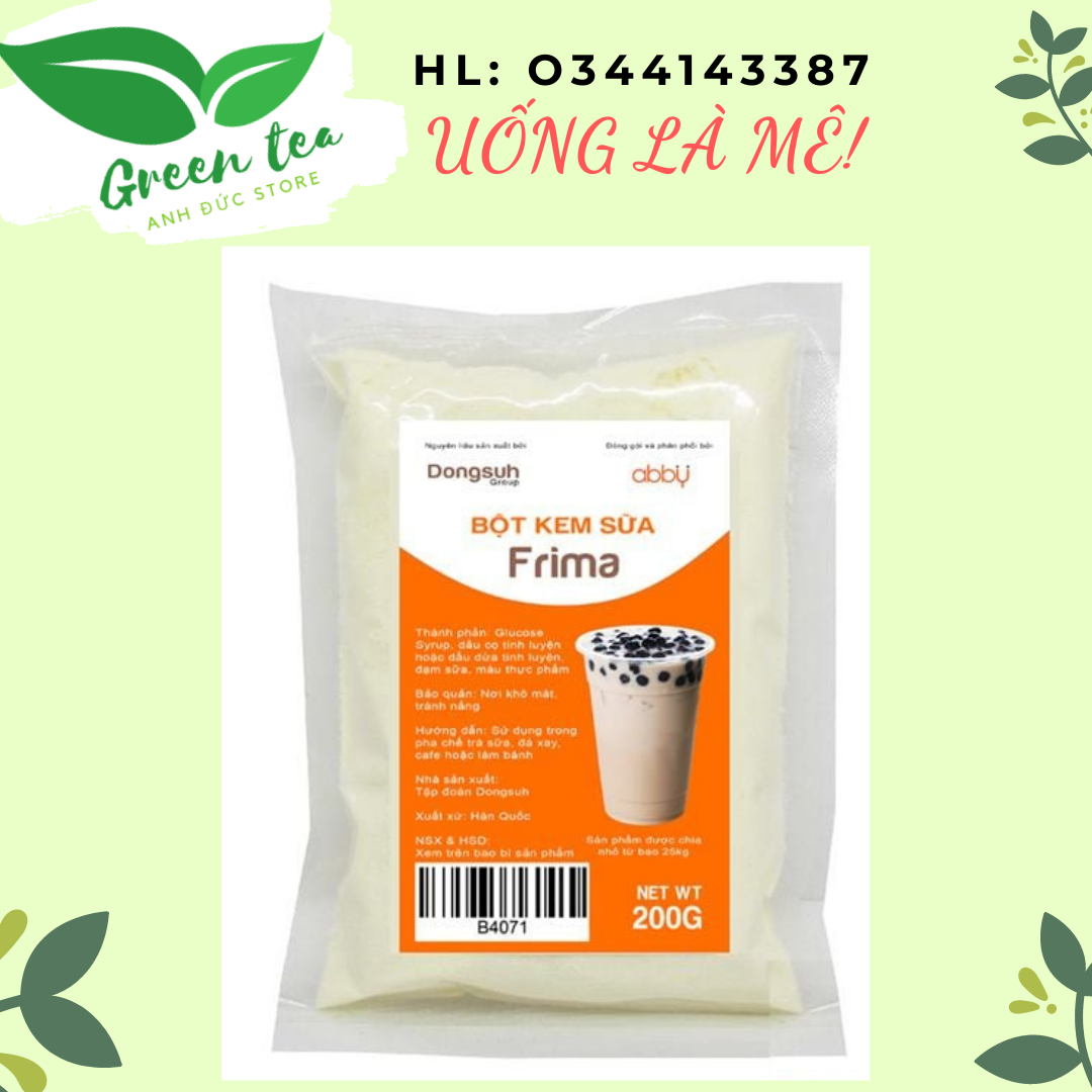 Freeship-bột kem sữa frima 200g-uống là mê