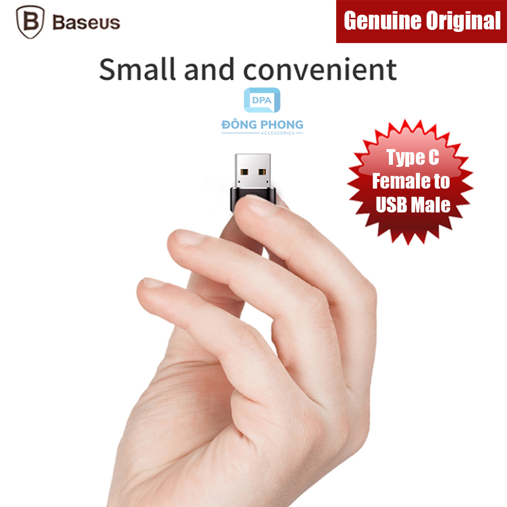 Đầu Chuyển USB Type A Sang USB Type C Tốc Độ Cao Baseus (USB Type C to Type A Adapter/ Converter)