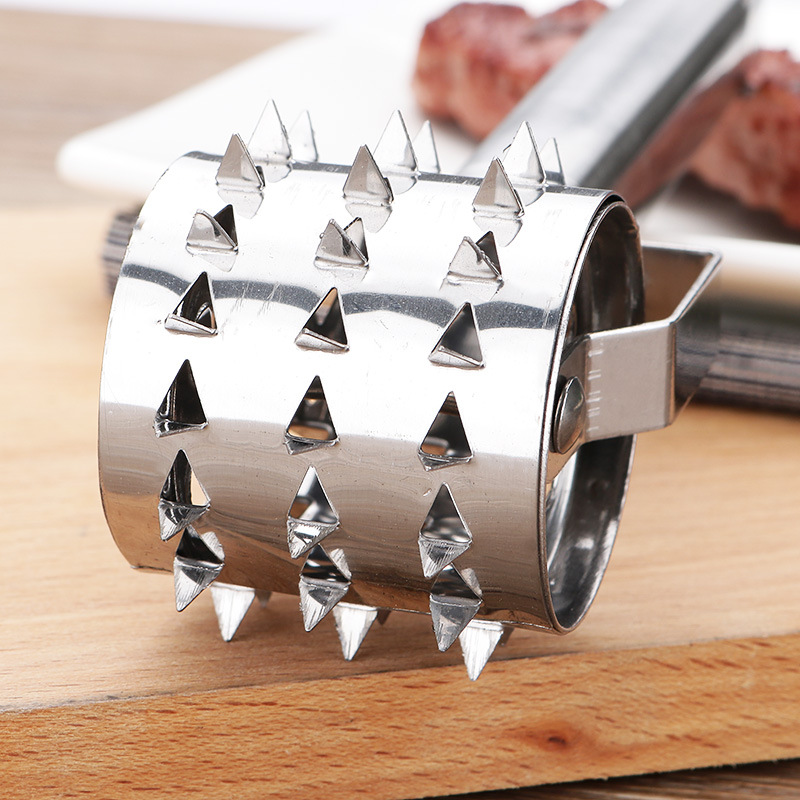 [HCM]Dụng cụ làm mềm thịt kiểu lăn bằng thép - Đồ dần thịt