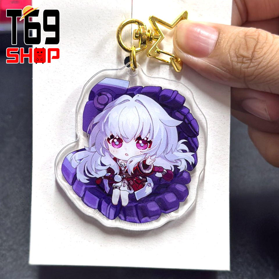 [24 mẫu] Móc khóa mica game Honkai: Star Rail - Mẫu 1 (Loại cao cấp - Hình in ép giữa 2 mặt mica) [T69 Shop]