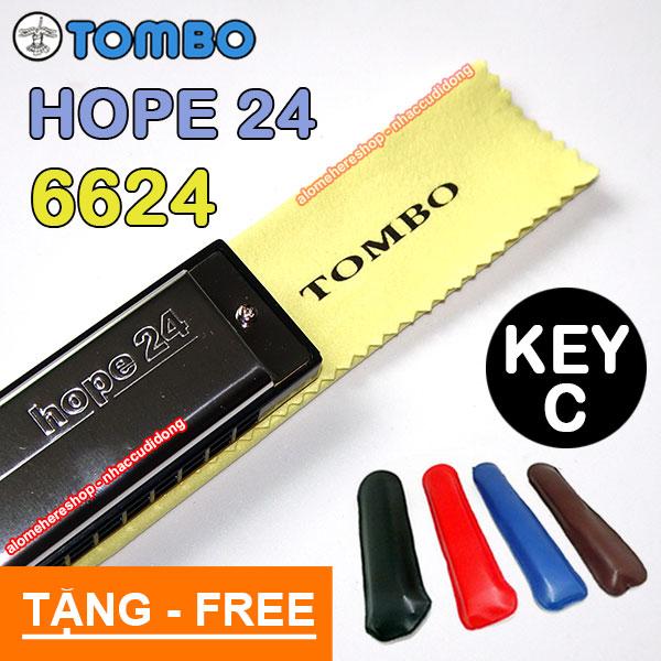 Kèn Harmonica tremolo Tombo Hope 24 6624 Key C