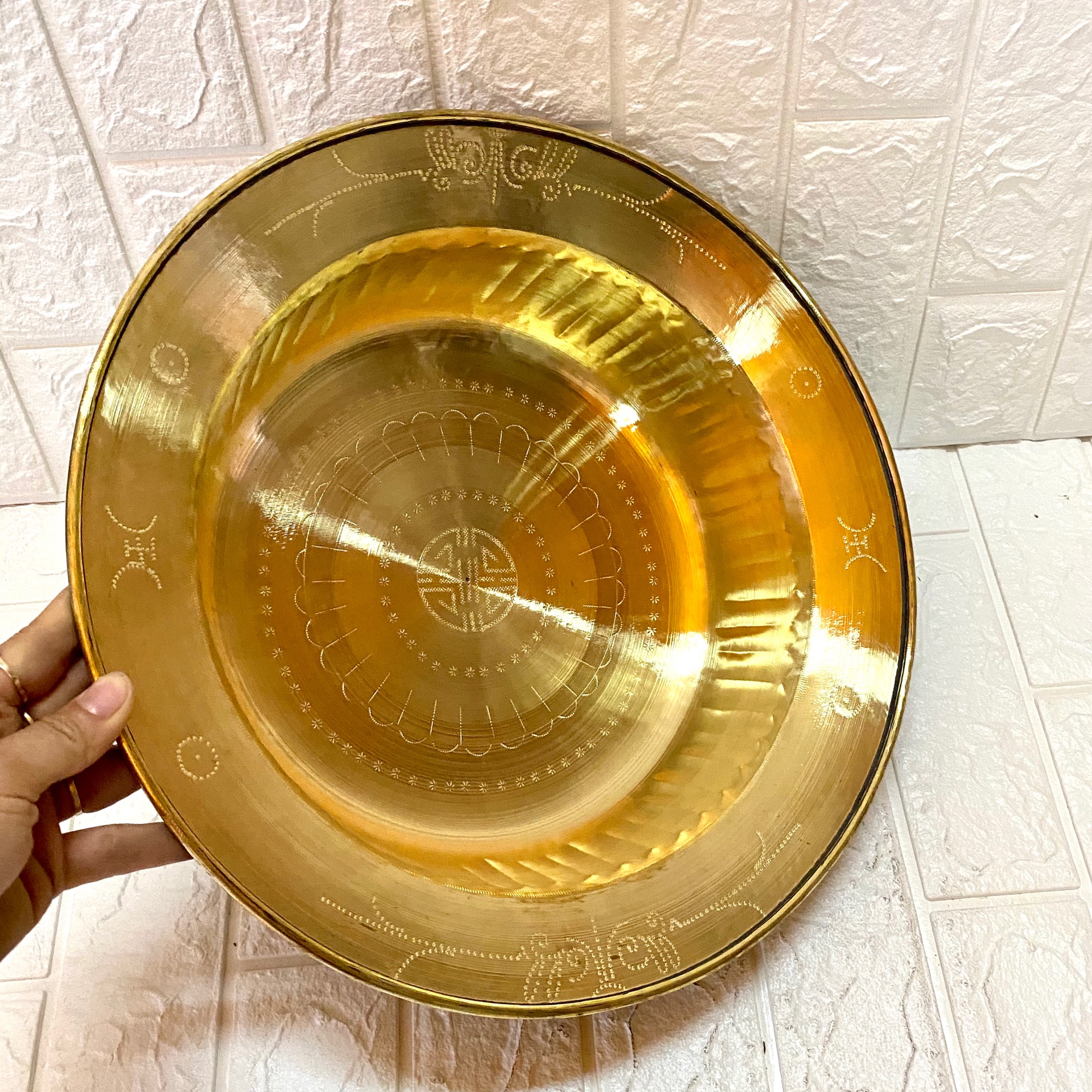 CHẬU ĐỒNG 36 CM CHẤT LIỆU BẰNG ĐỒNG CAO CẤP